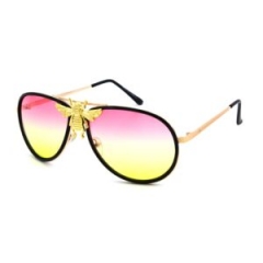 Pink w/yellow Sunglass